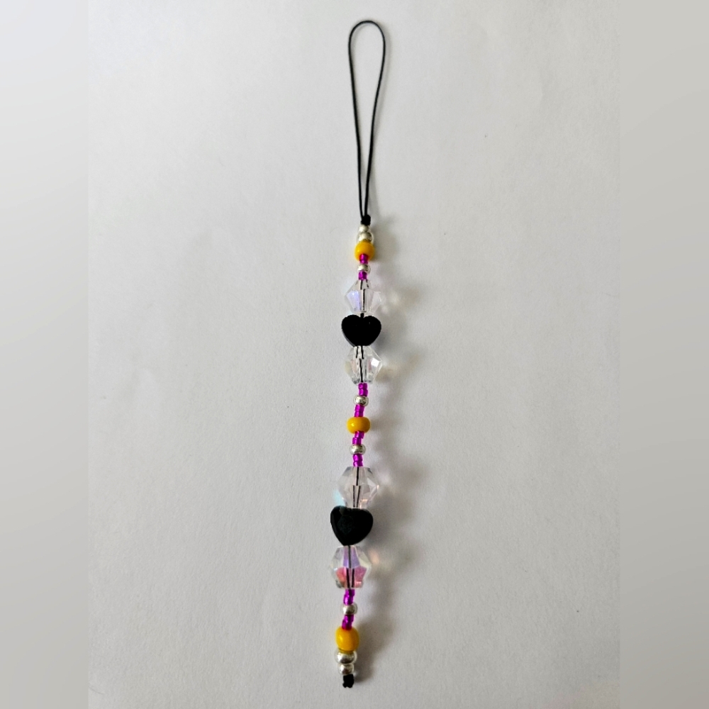 Bohemian Trinkets Petite Trinkets Contradiction Bag Charm Crystal Heart & Miyuki